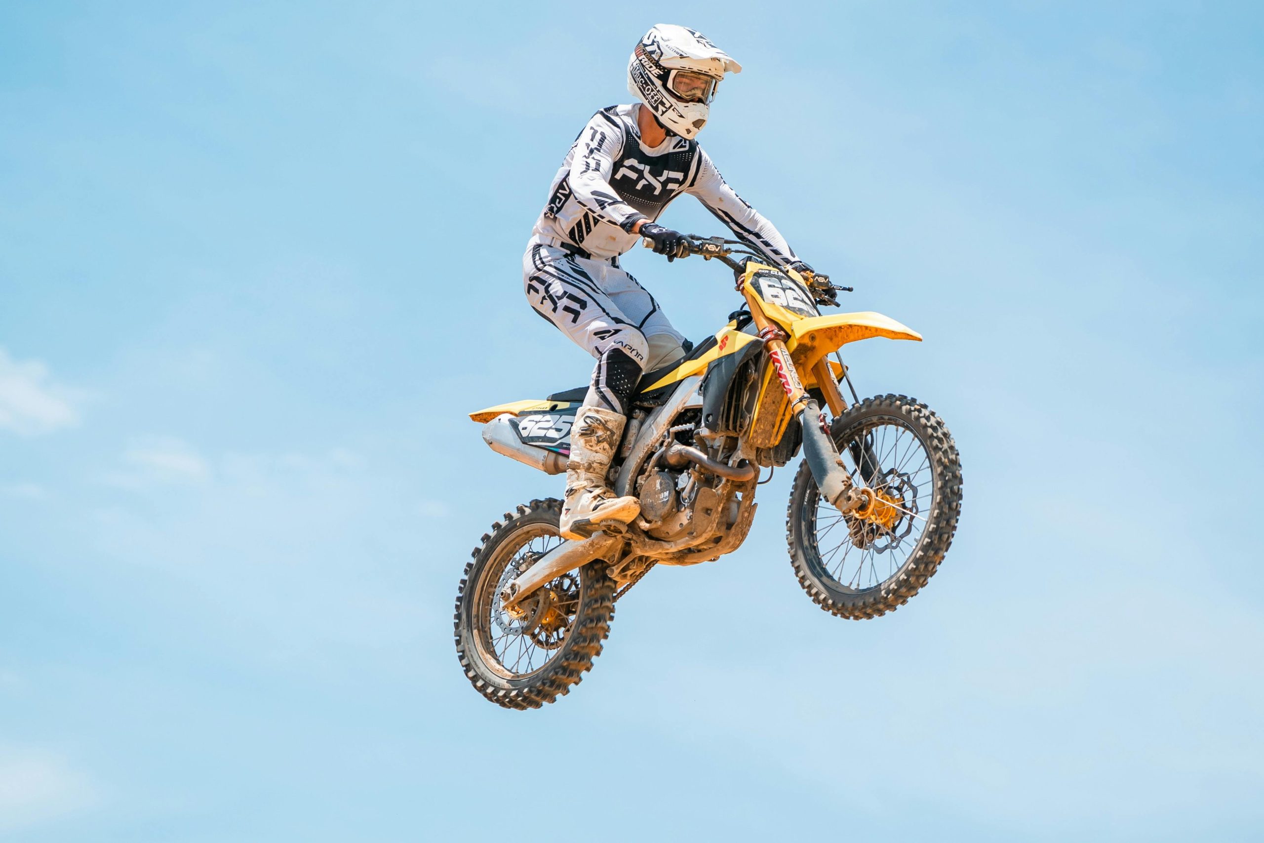 motorcycle race action